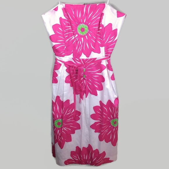 Lilly Pulitzer Dresses & Skirts - Lilly Pulitzer Strapless Floral Ribbon Belt Dress